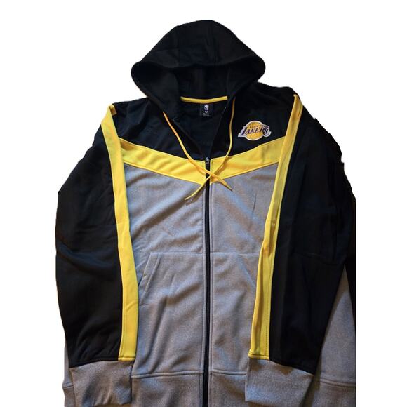 Los Angeles Lakers NBA Hoodie Full Zip Sweatshirt Men’s Size XL NWT - Picture 1 of 9
